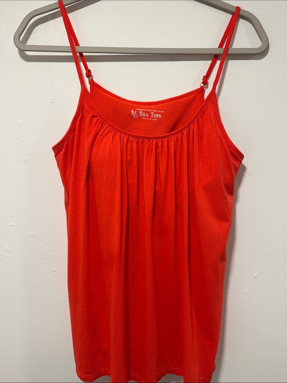 Bra Tops Red Spaghetti Strap Tank 095